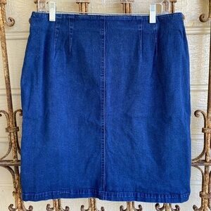 Talbots Stretch Denim Jean Skirt Size 16
